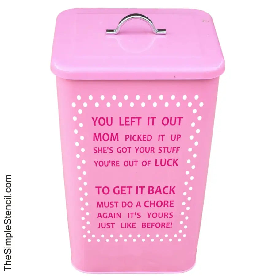 An adorable and effective way to encourage kids to pick up their things.