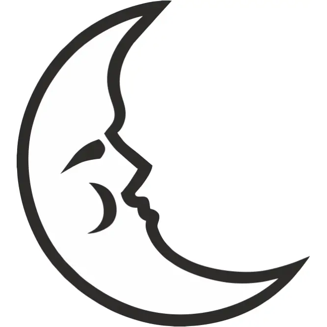 Moon wall decal by The Simple Stencil