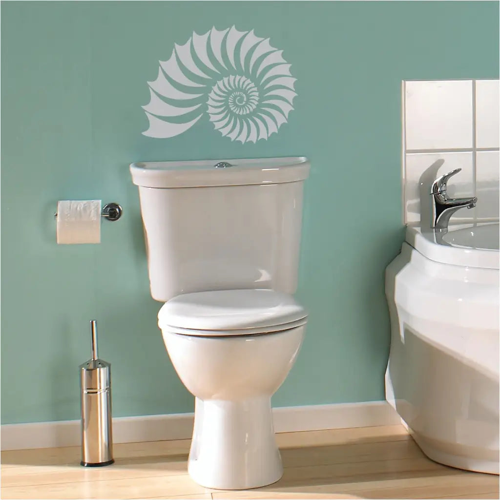 Nautilus Shell Large Wall Decal Stencil Display