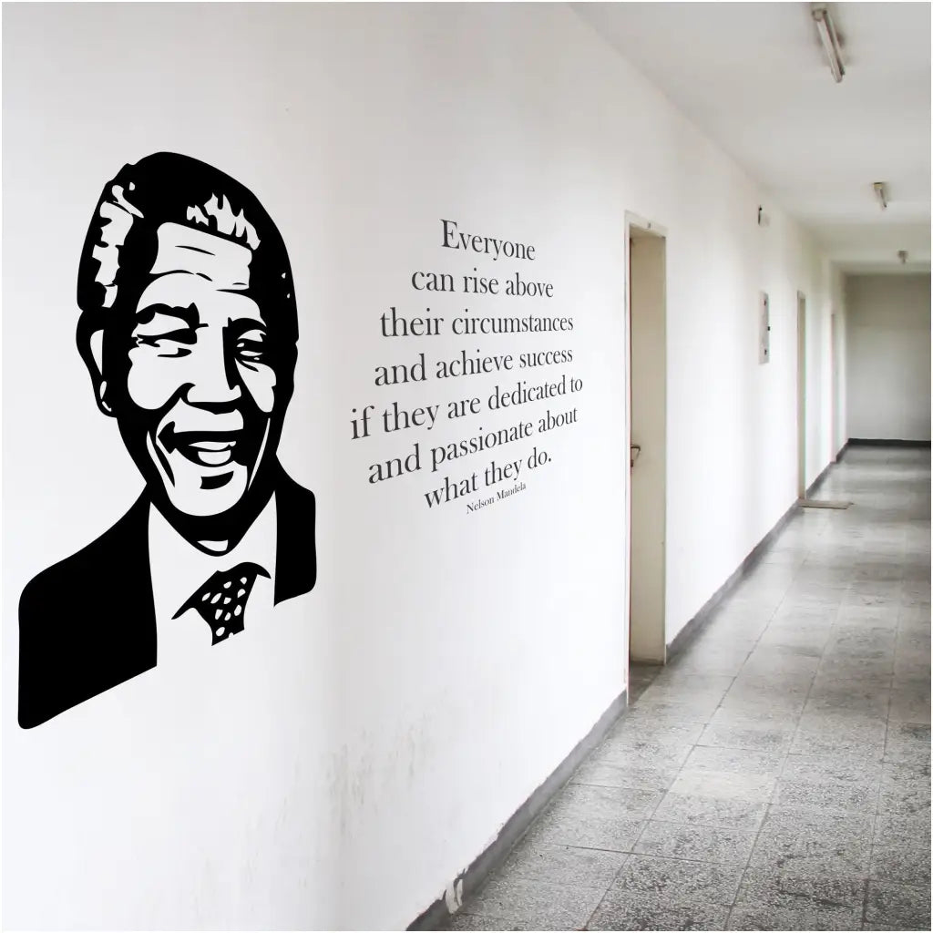 Nelson Mandela Silhouette Wall Art