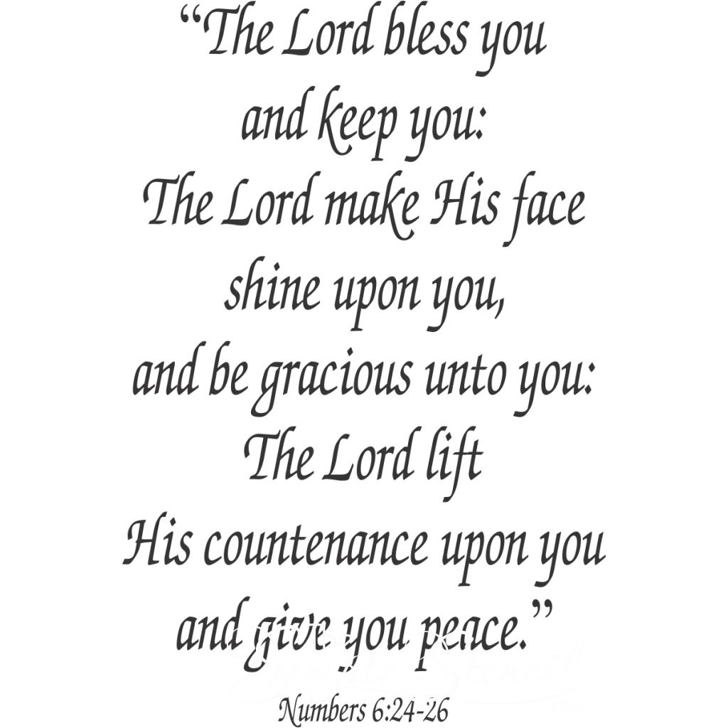 Numbers 6:24-26 May The Lord Bless You And Keep Bible Verse Wall Art