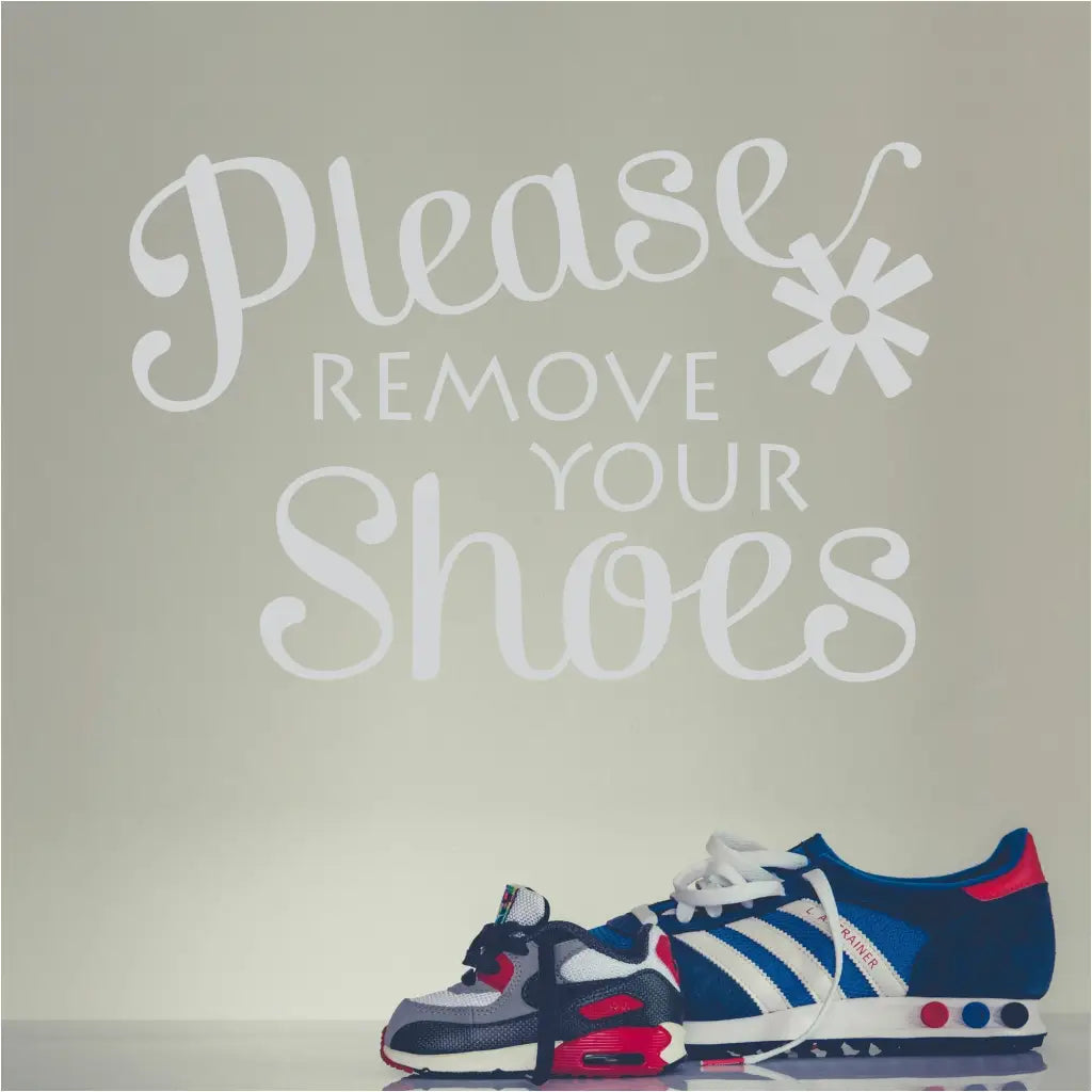 Please Remove Shoes | Foyer Wall Decal
