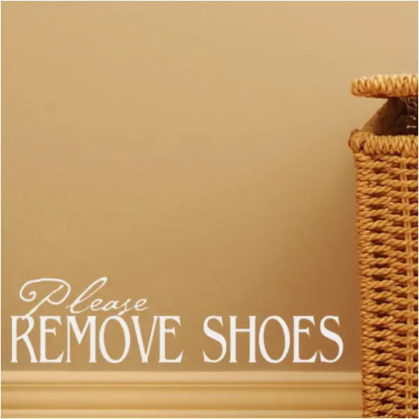 Please Remove Shoes