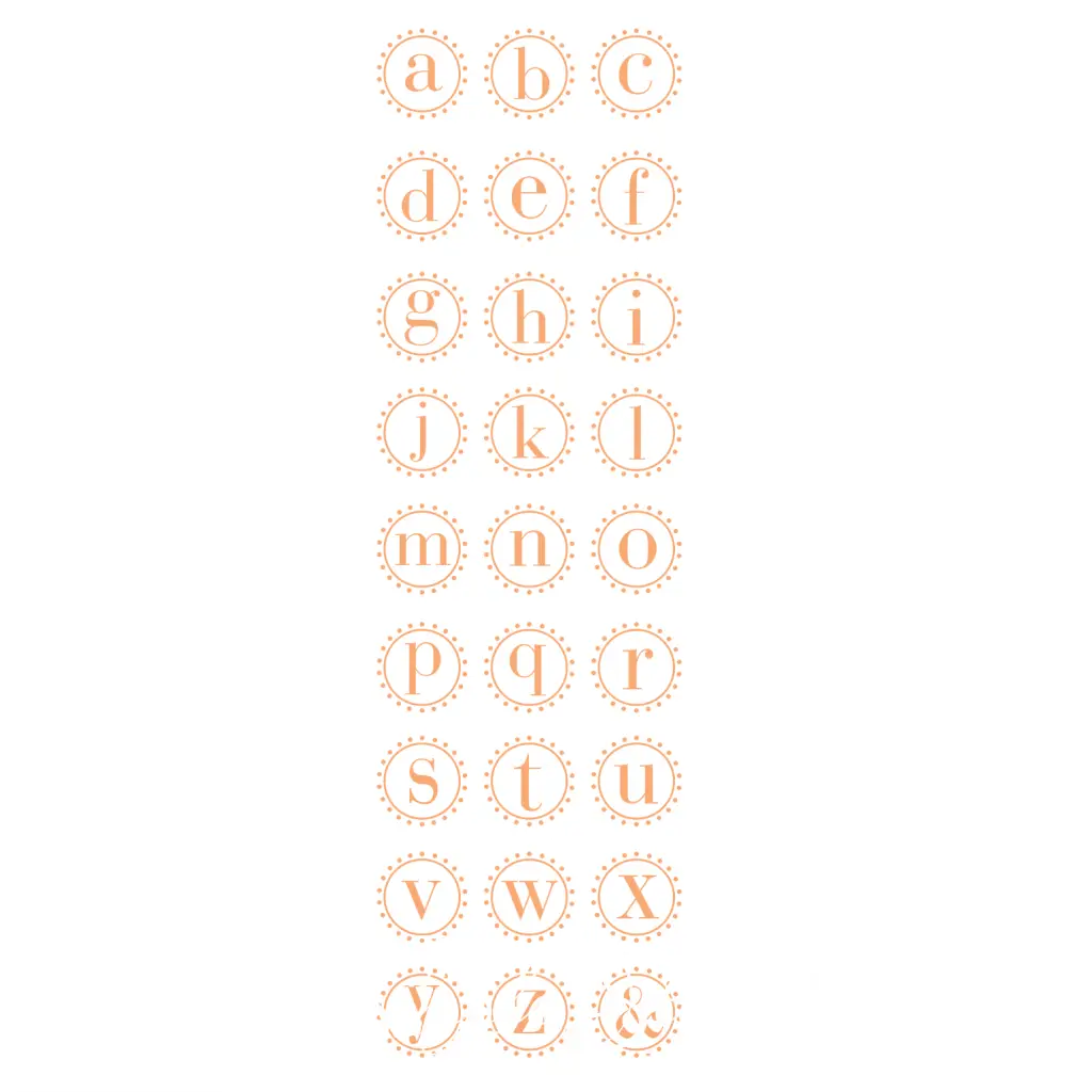 Polka Dot Monogram Decal