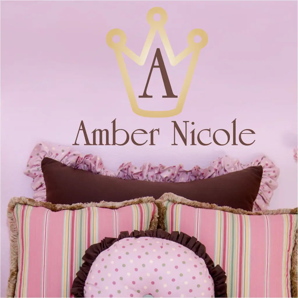 Princess Crown Name Monogram