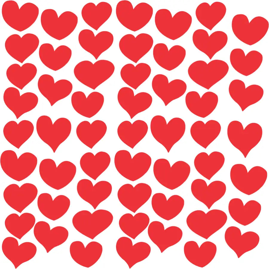 Removable Heart Vinyl Decals For Romantic Holidays & Events | Simple Stencils