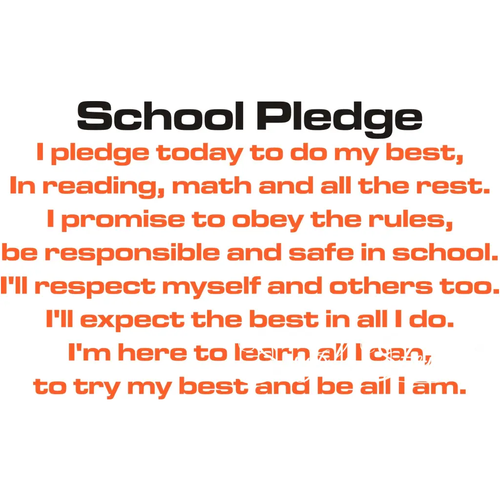 School Pledge