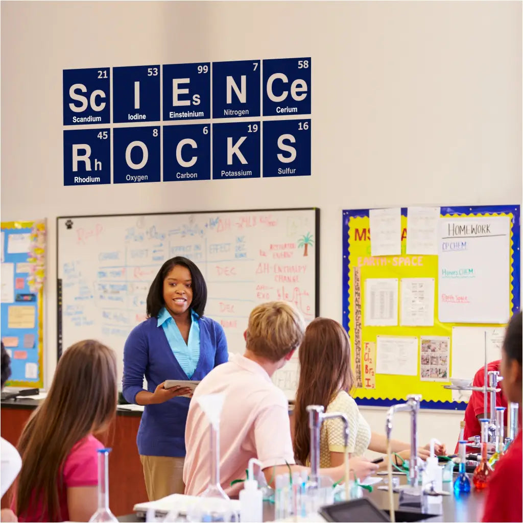 Science Rocks | Elemental Wall Graphic Classroom Decor