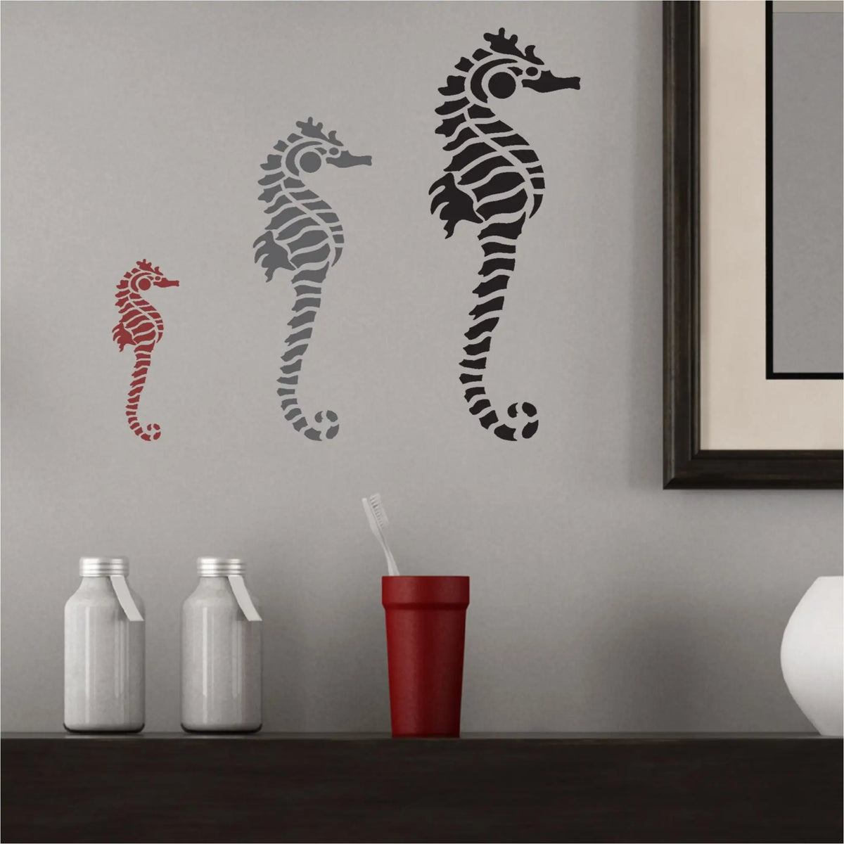 AK Wall Art Seahorse Vinyl Decal Sticker - 3"x2", Outdoor Grade, For Car, Laptop, Helmet - View #10