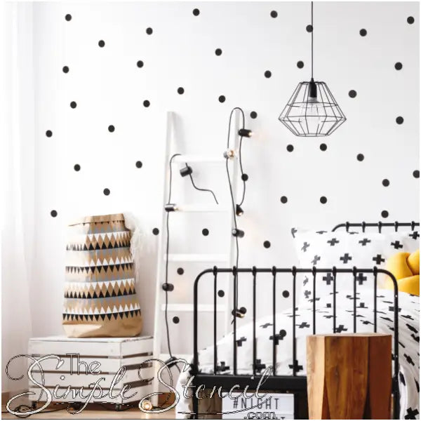 Polka Dot bedroom decor is an easy way to decorate your teenagers room or workspace.