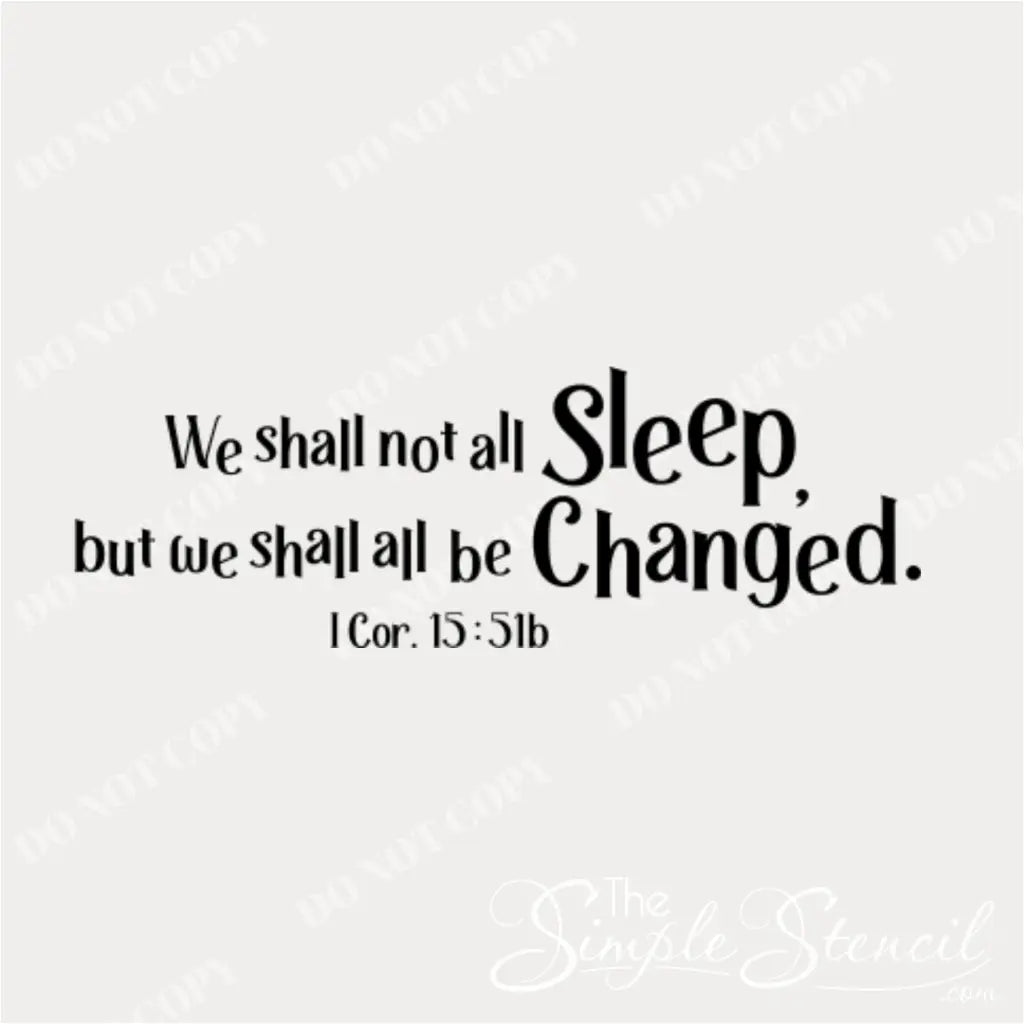 Funny Nursery Changing Table Decor - We shall all be changed! Perfect for a church nursery changing station.