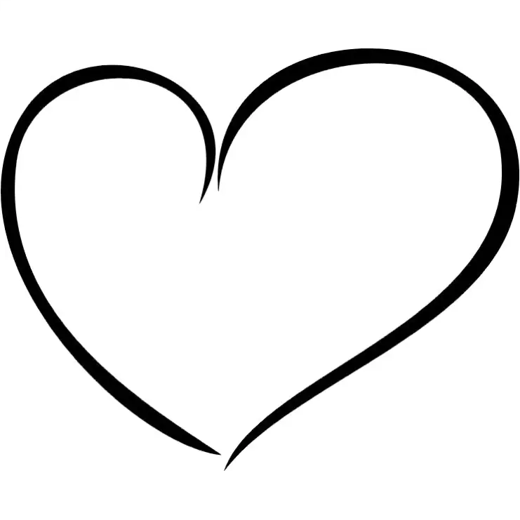 Simple Heart wall decal by The Simple Stencil