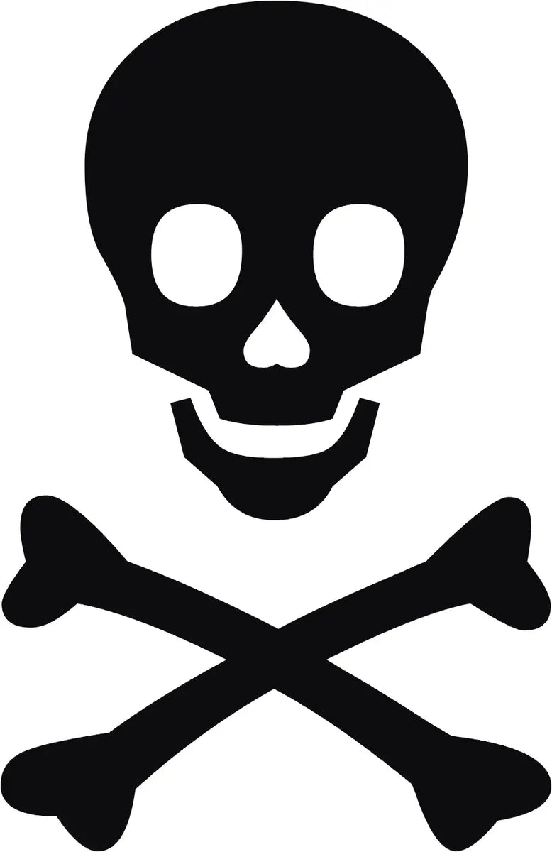 Skull & Crossbones | Self Adhesive Wall or Window Decal – The