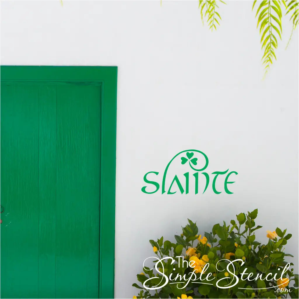 Sláinte - Irish Wall Decal For Home Bar Or Pub & Garden > Decor Decals