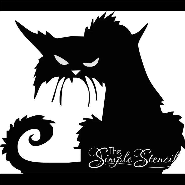 Spooky Cat Wall Or Window Decal | Halloween Art