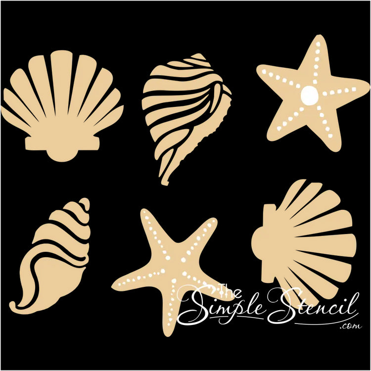 Starfish And Shells Wall Decal Pack