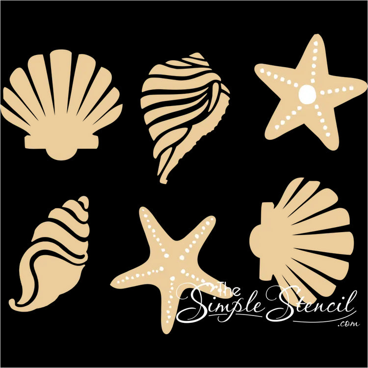 Starfish And Shells Wall Decal Pack