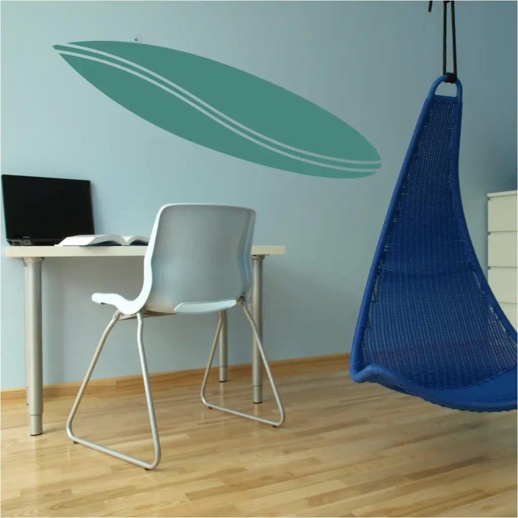Surf Board With Wave
