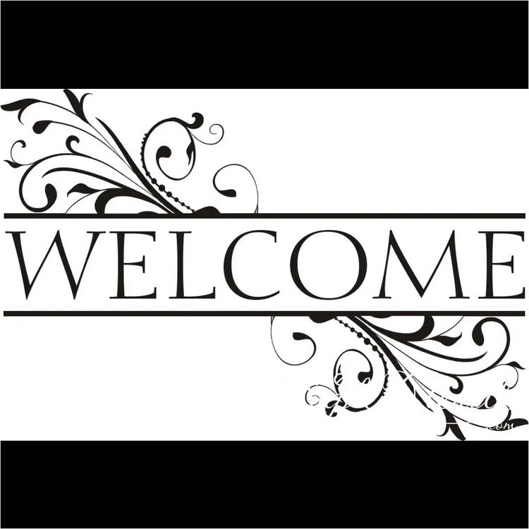 Swirl Vintage Welcome