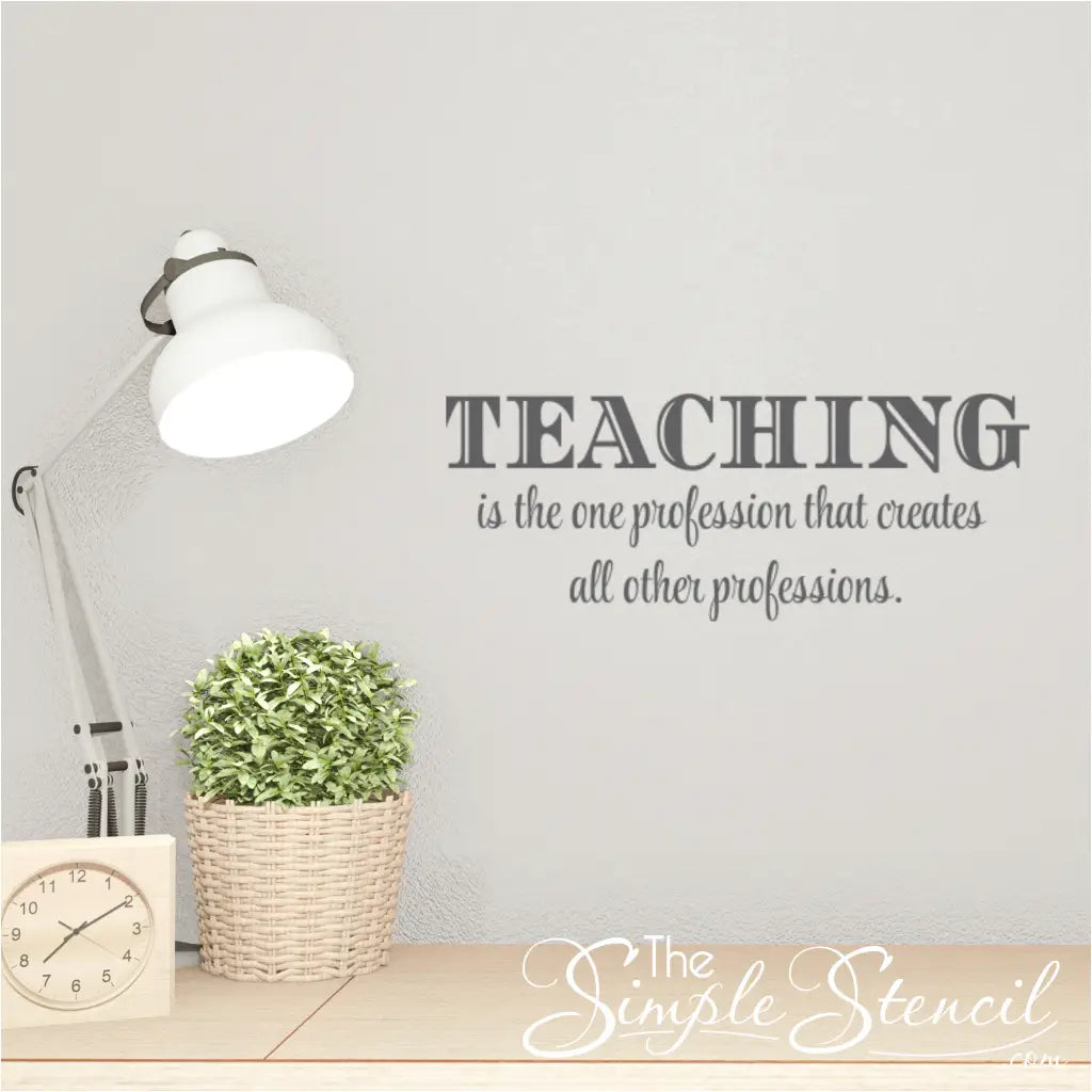 Easy-to-Install Teacher Appreciation Vinyl Decal - Brightens Up Teacher's Lounge with Inspirational Message.