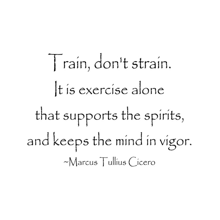 Train Dont Strain -Wall Art For Gym Or Fitness Club Walls