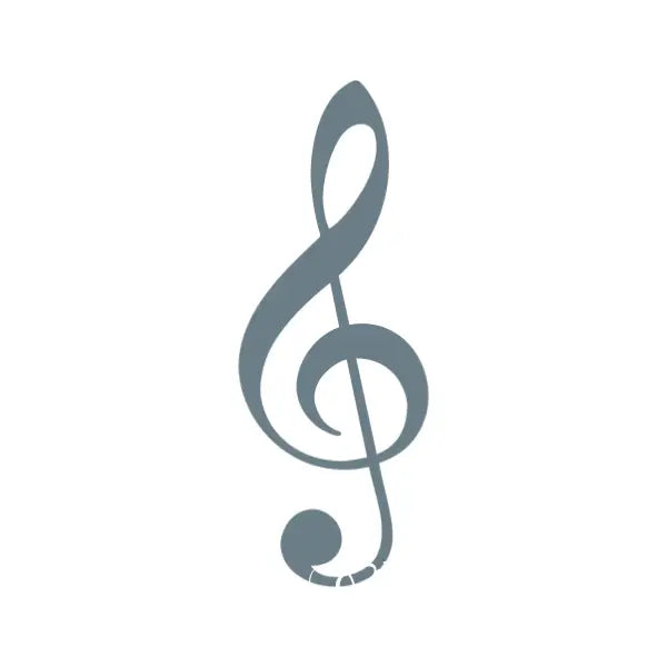 Treble Clef wall decal removable sticker art by The Simple Stencil