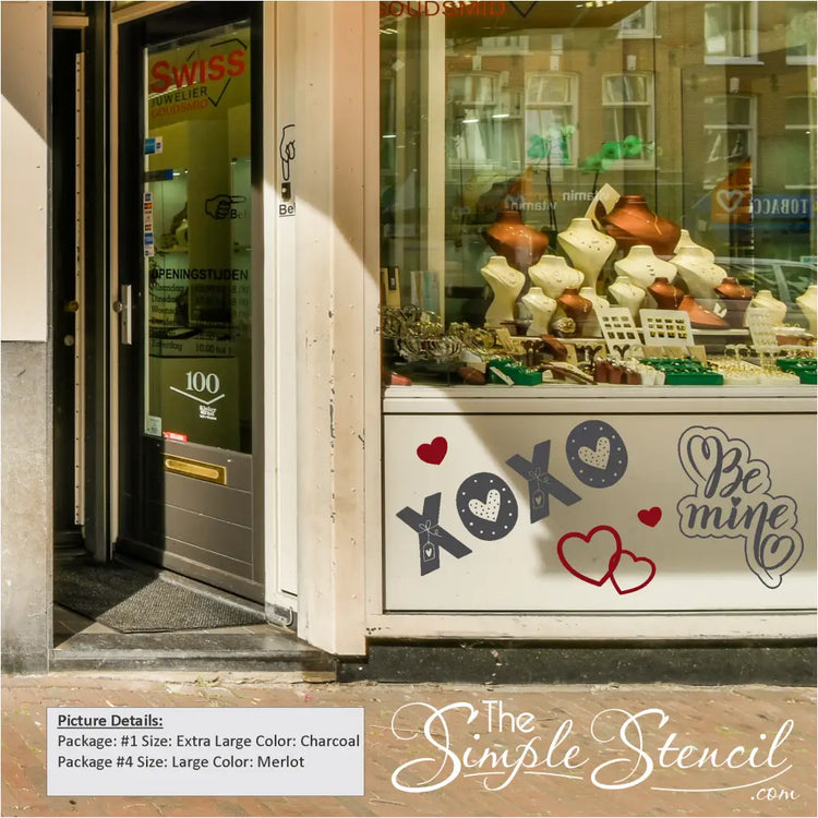 Affordable Valentine's Day décor for businesses | Storefront window decals | 100% removable