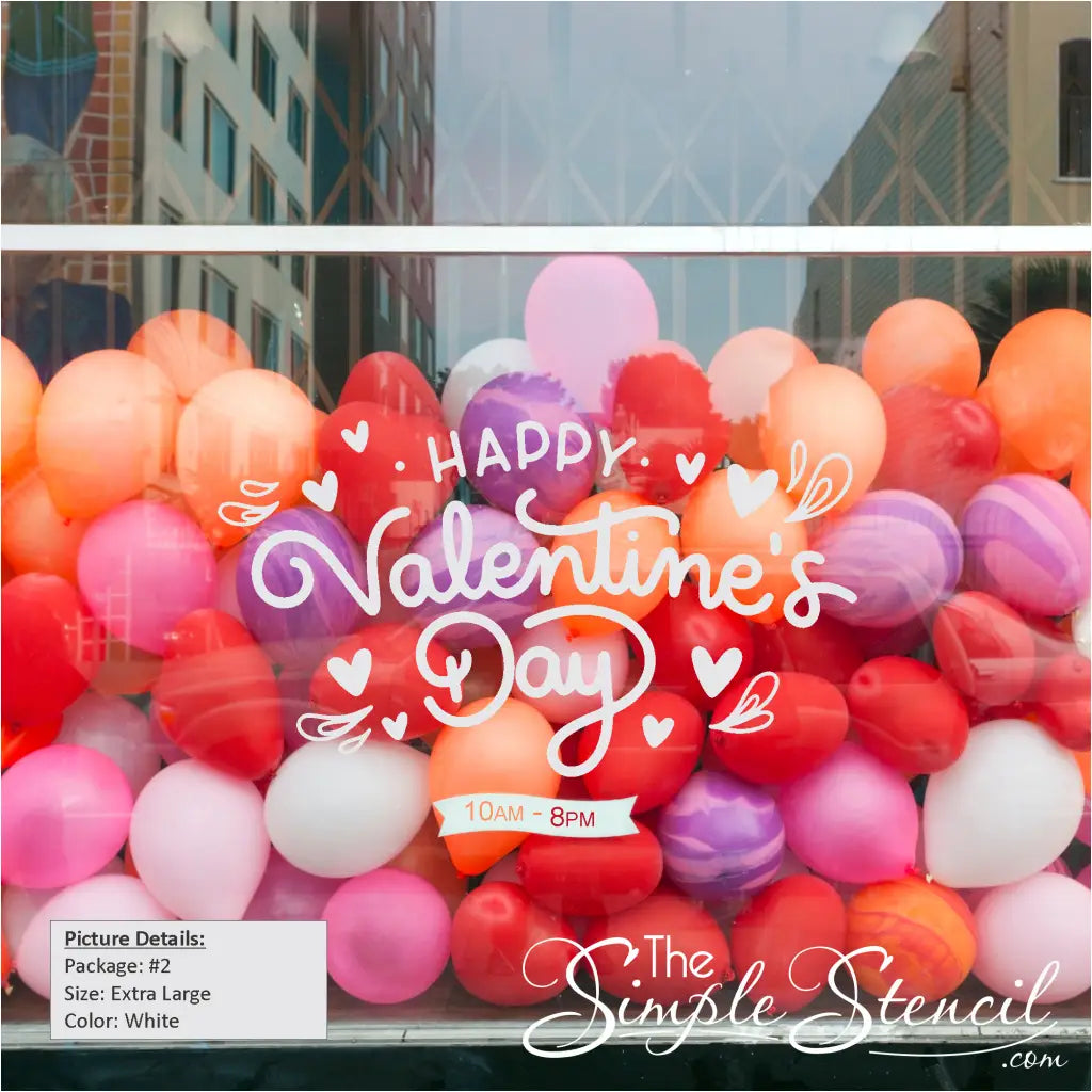DIY Valentine's Day window display | Boutique shop | Affordable décor solution