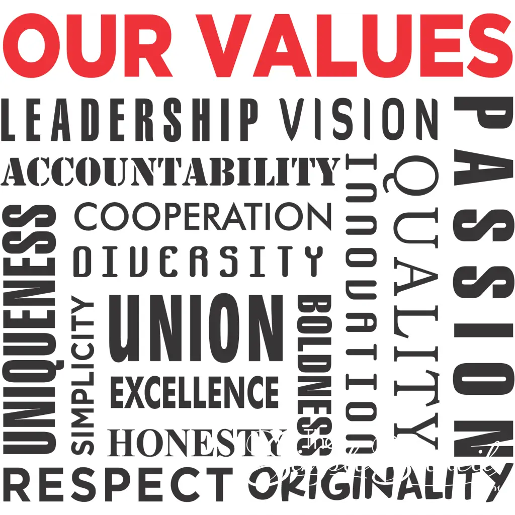 Our Values | Business Wall Office Decor