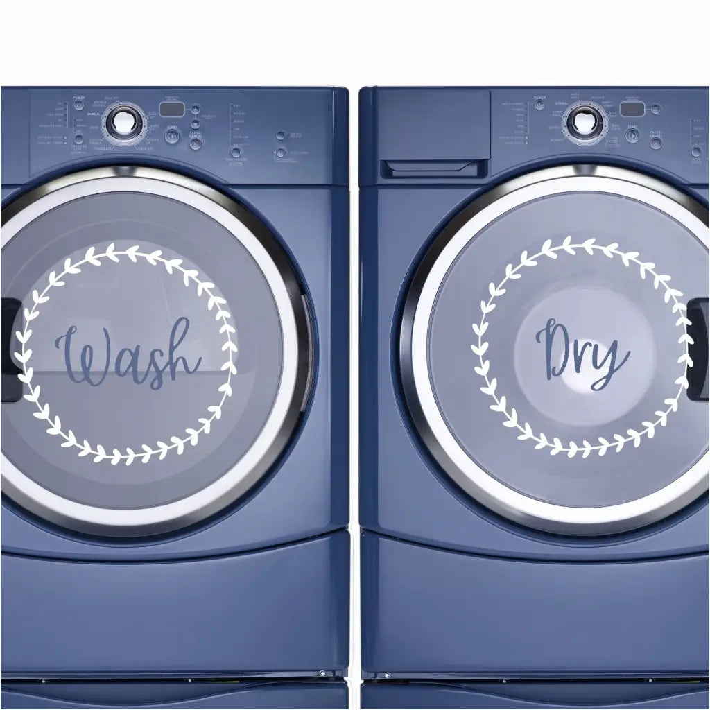 Laundry-Room-Decals-and-Sticker-Art-For-Washer-Dryer-Appliances-Wash-and-Dry-Lettering-surrounded-by-Wreath-2000x2000