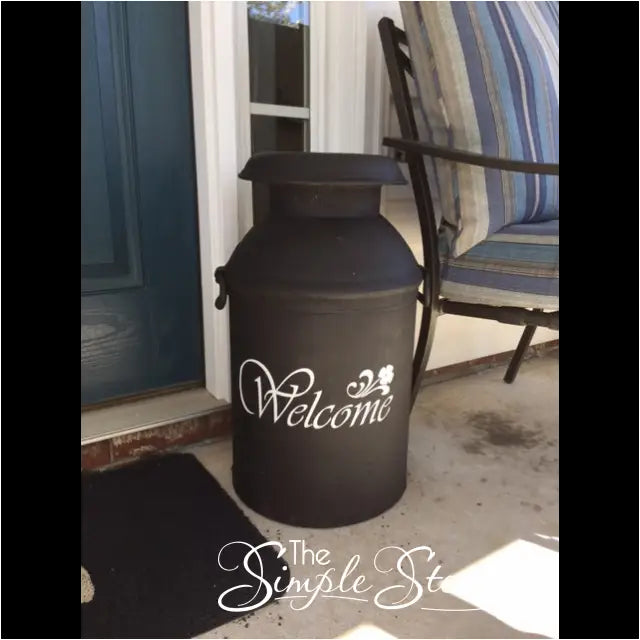 A fun way to welcome guests to your home or porch. Apply this easy to install decal to a door, window, planter, etc. to greet guests The Simple Stencil way!