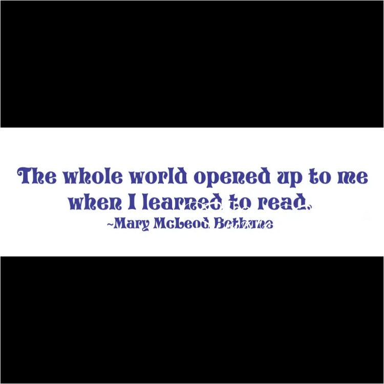 The Whole World Opened Up To Me When I Learned Read
