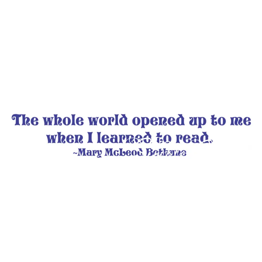 The Whole World Opened Up To Me When I Learned Read