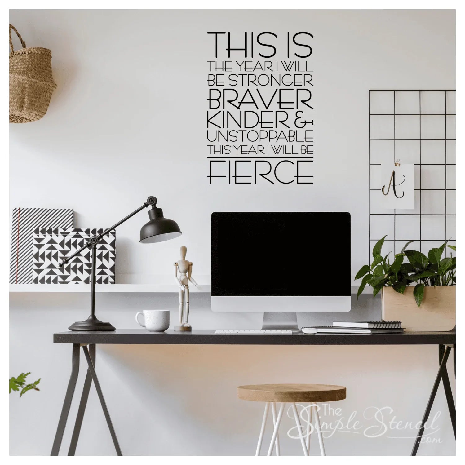 25 Inspirational New Year's Quotes To Motivate While Adding Inspiring & Beautiful Decor To Your Living & Working Spaces. Wall Quote Decal by TheSimpleStencil.com