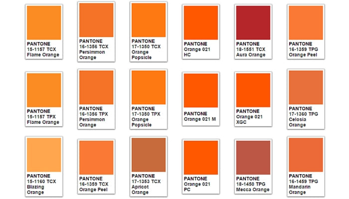 Warm orange room accents with color psychology text highlighting the energetic and welcoming symbolism of orange hues.