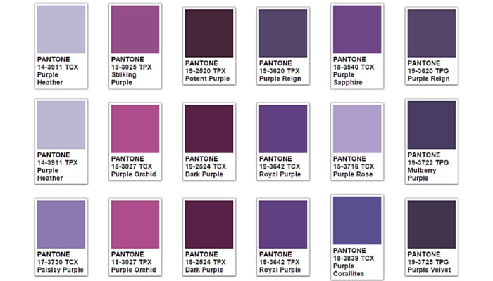 Color meanings and symbolism image showcasing the royal history and psychological associations of the color purple.