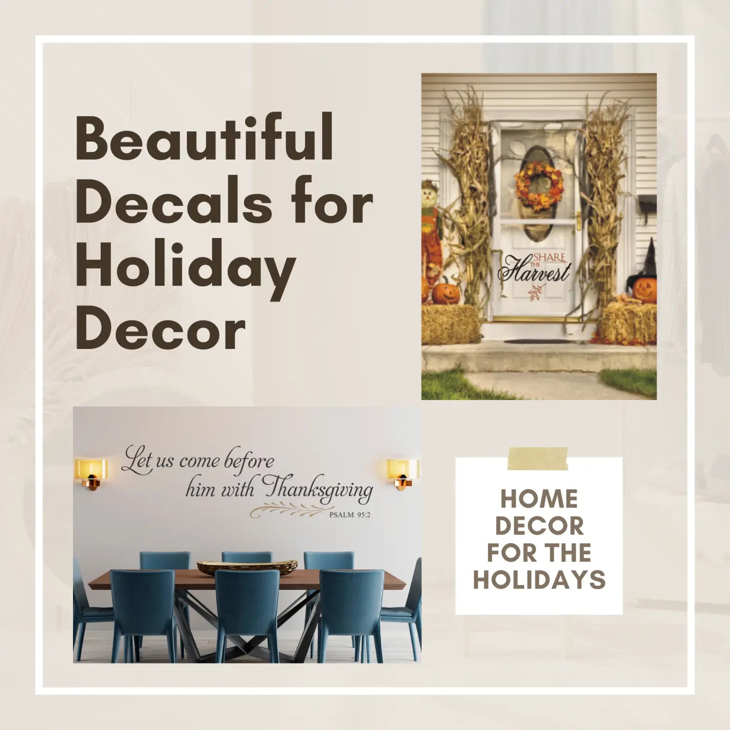Custom Wall Quotes & Decals for the Holiday Season: Add Festive Spirit to Your Home or Business