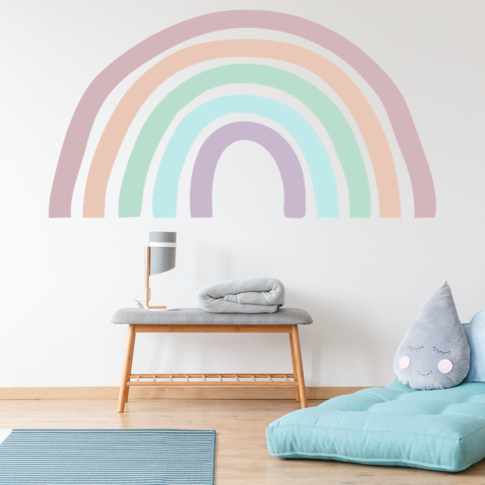 Spring wall decals and decor ideas to decorate the walls of your home, church, school or office with cheery designs by The Simple Stencil