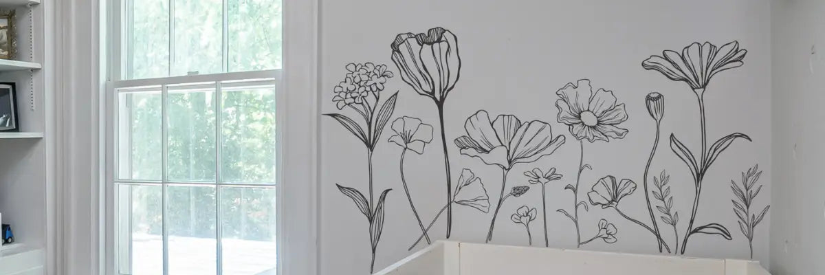 large-biophilic-wildflower-wall-decal-set-black-line-art-botanical-nursery-mural-nature-inspired-home-decor