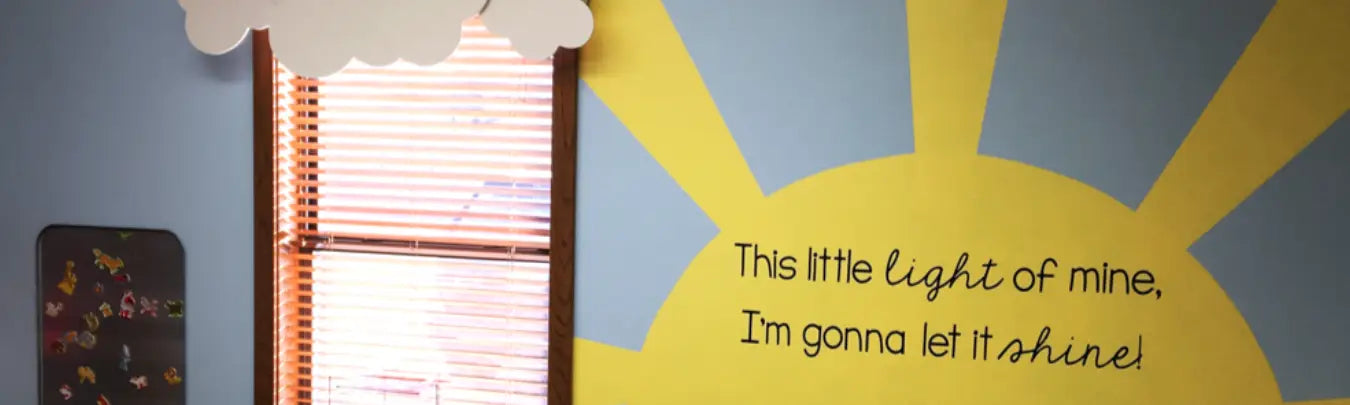 Church nursery wall 2024 decor