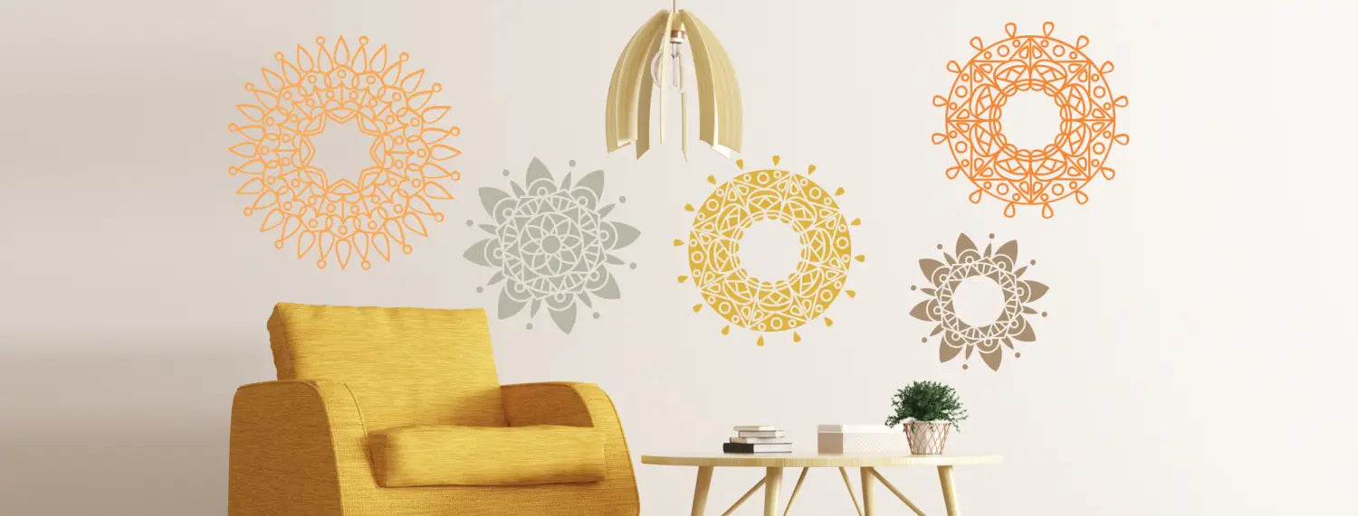 A collection of beautiful vinyl wall decals inspired by Eastern cultures to decorate the walls of you home or office. From Buddha's to Mandalas and more, we have something to enlighten your spaces.
