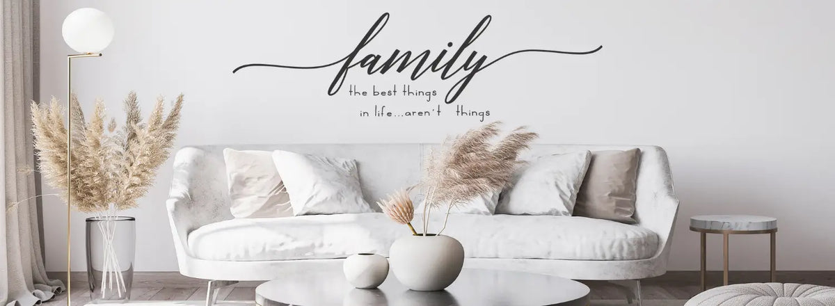 Home Decor Decals & Custom Wall Stickers | Beautiful Family Room Decor ...