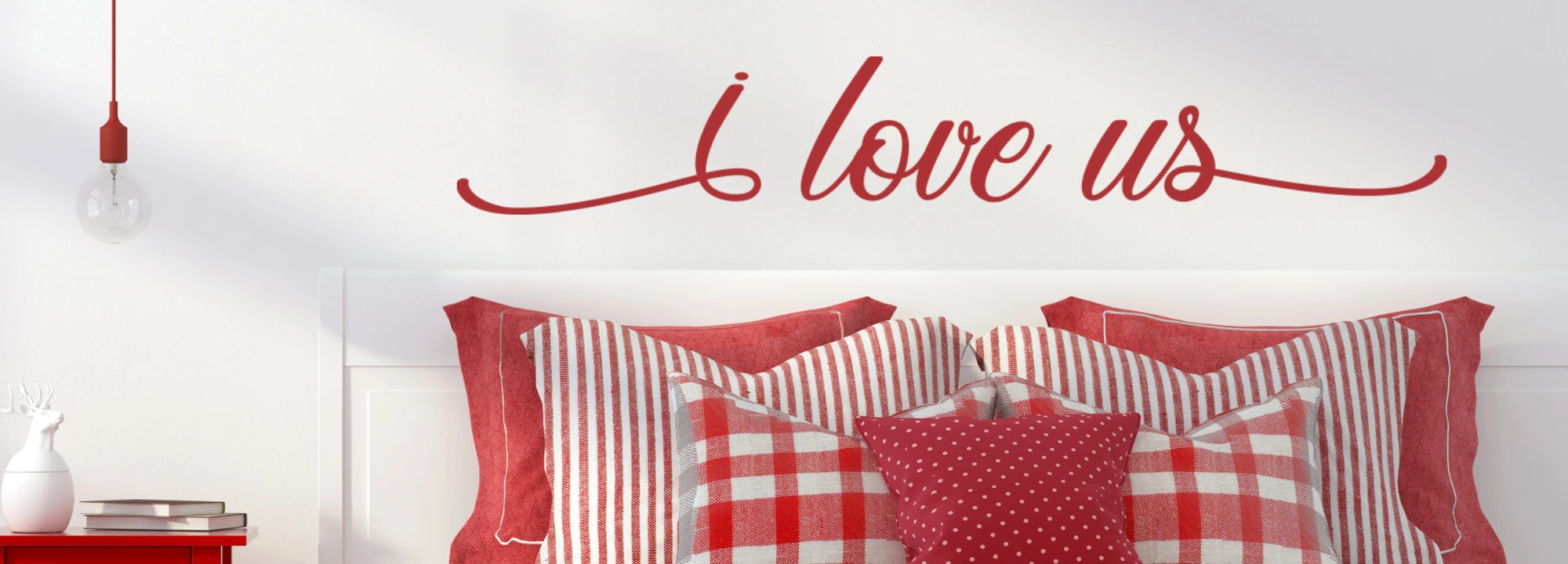 Valentine's Day Wall Decals: Shop heart decals, love quotes, and romantic wall art for Valentine's Day.  Perfect for bedroom decor, living room decor, and more.