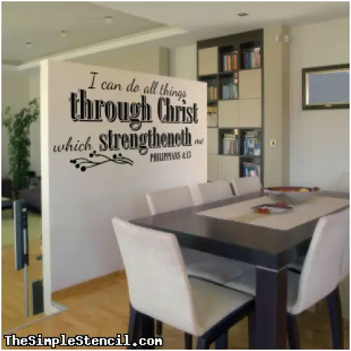 I Can Do All Things Through Christ | Christian Wall Art