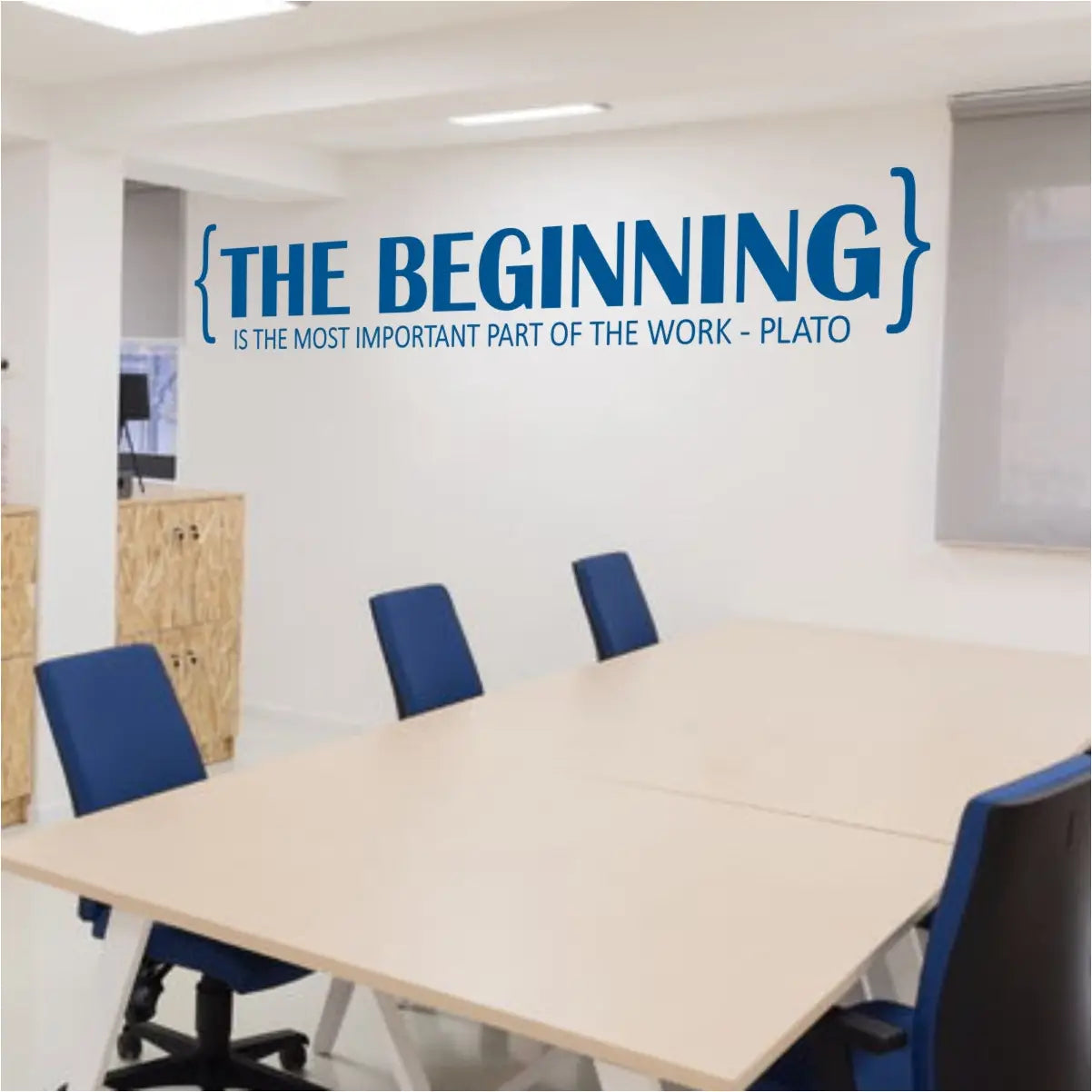 The Beginning | Wall Quote By Plato