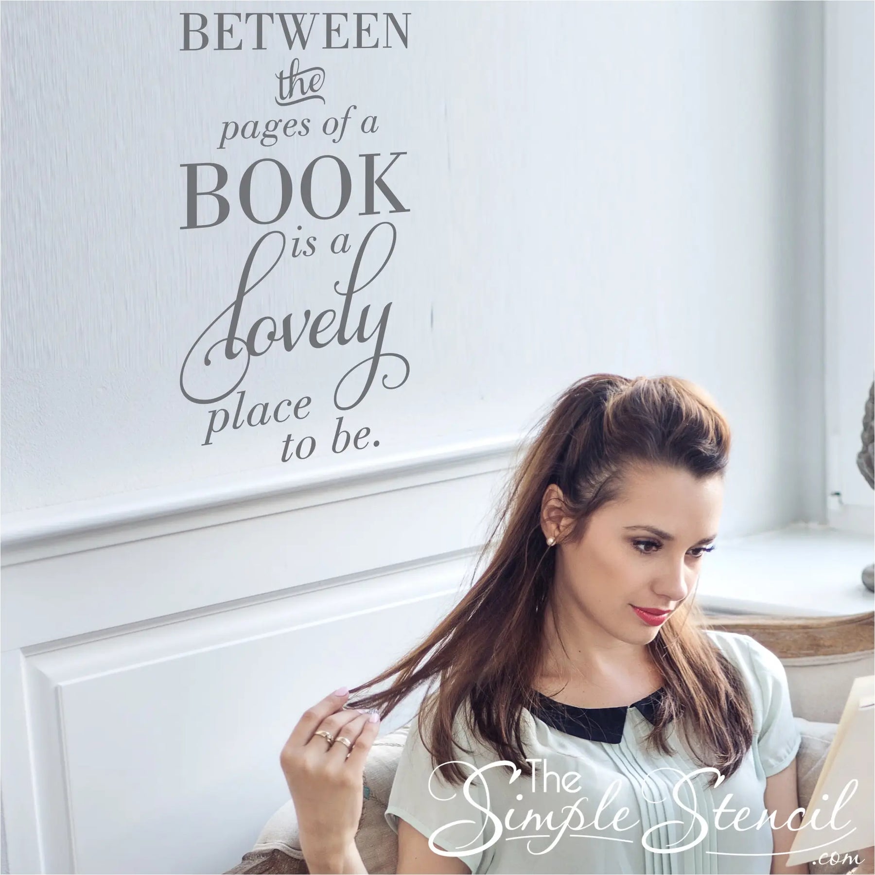 Between The Pages Of A Book | Wall Decal Library Decor