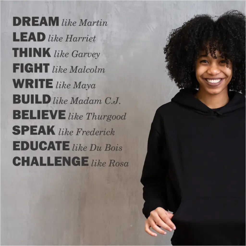 Black History Leaders Encouragement Wall Decal