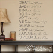 Black History Leaders Encouragement Wall Decal