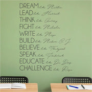 Black History Leaders Encouragement Wall Decal