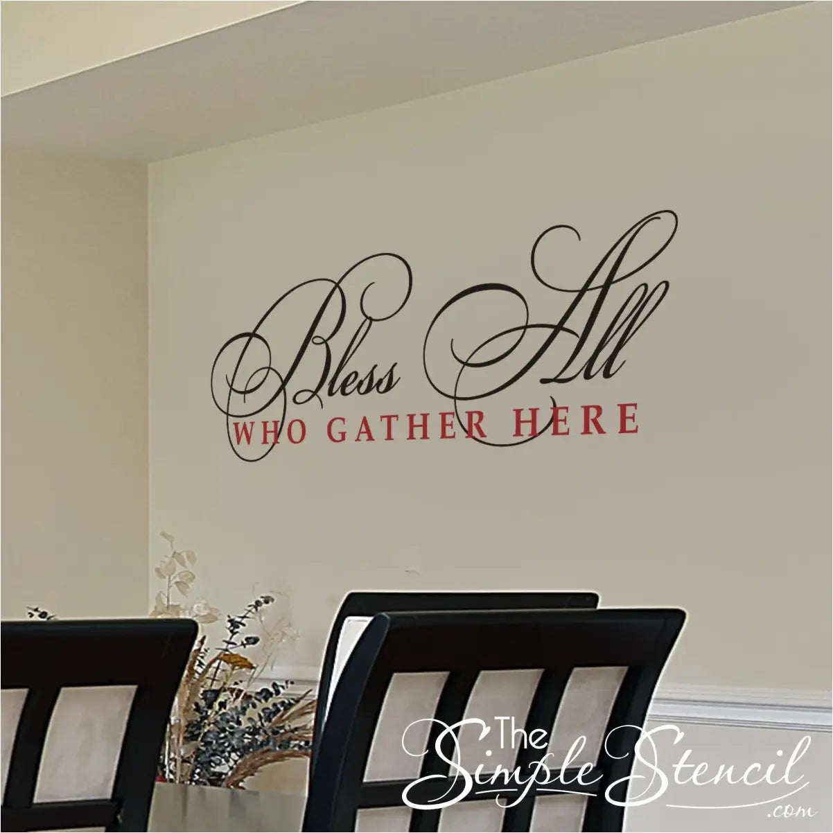 Bless All Who Gather Here Wall Decal - Thumbnail 5